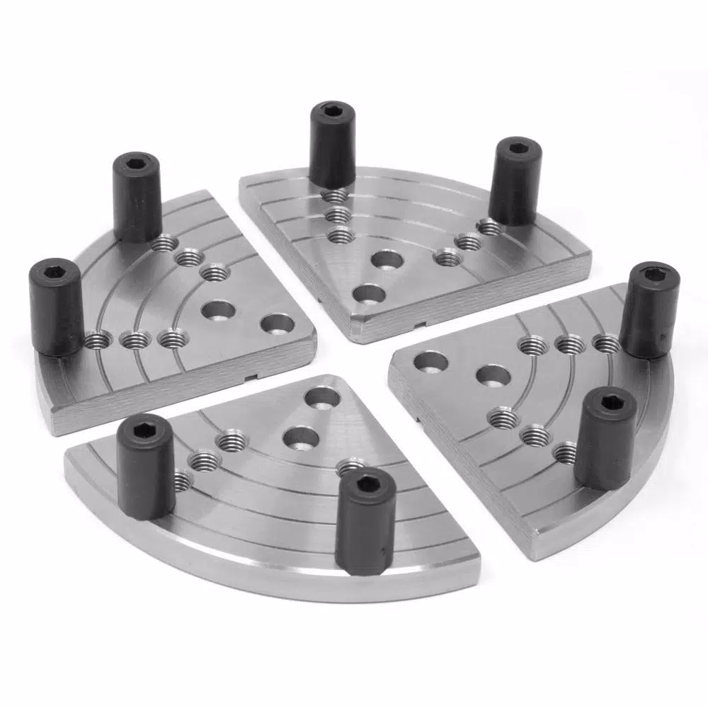 WEN 5 in. Flat Lathe Chuck Jaws for Bowl Turning, Compatible with LA4275 2.75 in. Chuck