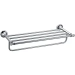 ALFI BRAND AB9583 23.63 in. Wall Mount Towel Rack with Shelf, Polished Chrome thumbnail 1