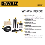DEWALT 12 Gal. Poly Wet/Dry Vacuum, 5.5 Peak HP, 120 V thumbnail 3