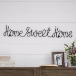 Lavish Home "Home Sweet Home" Metal Cutout Wall Sign, Black Farmhouse Decor thumbnail 8