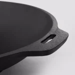 ExcelSteel Excel Steel 12 in. Cast Iron Wok, Black, Induction Compatible thumbnail 3