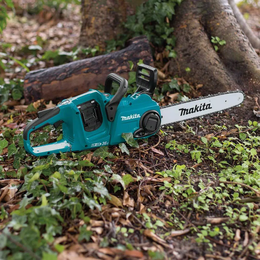 Makita 18V X2 LXT 36V Cordless Blower and 14 in. Chainsaw Combo Kit with (2) 5.0 Ah Batteries and Charger