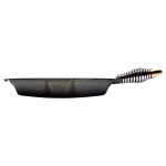 FINEX 11.6 in. Cast Iron Grill Pan with Stainless Steel Handle, Black thumbnail 2