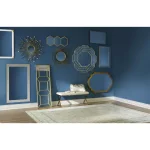 Stratton Home Decor Penelope Round Bronze Metal Accent Mirror, 35 in. W x 34 in. H thumbnail 5