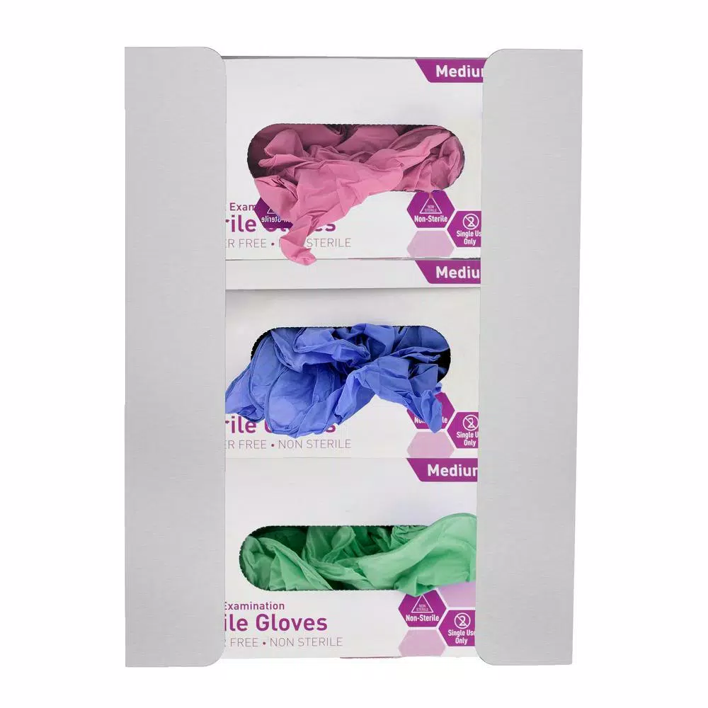 Alpine Industries Triple Capacity Stainless Steel Glove Box Dispenser