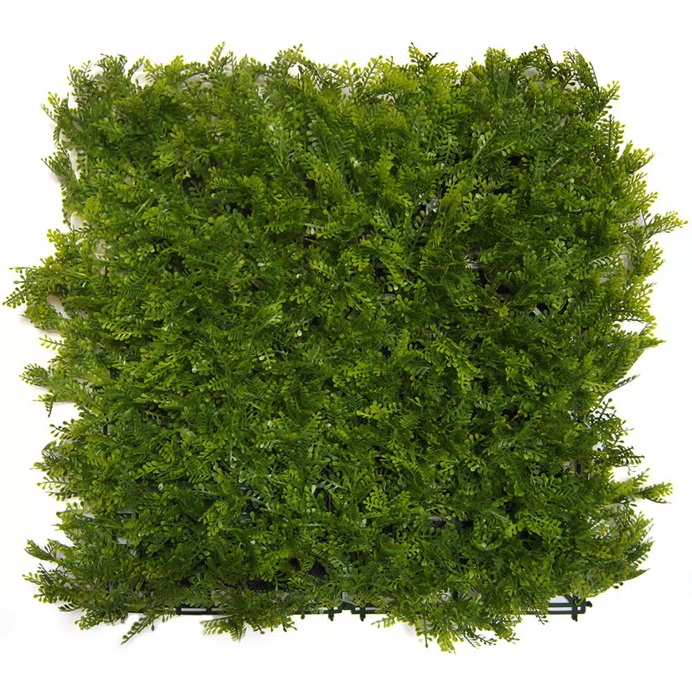 Unbranded Greensmart Decor 20 in. x 20 in. Artificial Fern Wall Panels, Set of 4