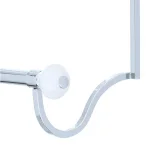 interDesign York Over Shower Door Towel Rack, 3-Bar Stainless Steel Organizer in White and Chrome thumbnail 4