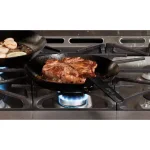 Lodge 10 in. Carbon Steel Skillet, Black Seasoned Heavy Duty Pan thumbnail 2