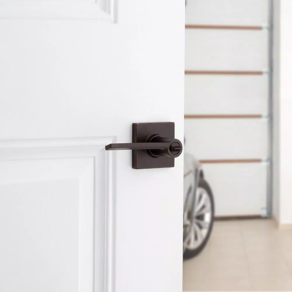 Kwikset Ladera Venetian Bronze Exterior Entry Door Lever with SmartKey Security