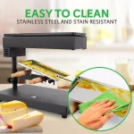 NutriChef Raclette Cheese Melter with Adjustable Grilling Plate and Stainless Steel Construction thumbnail 5