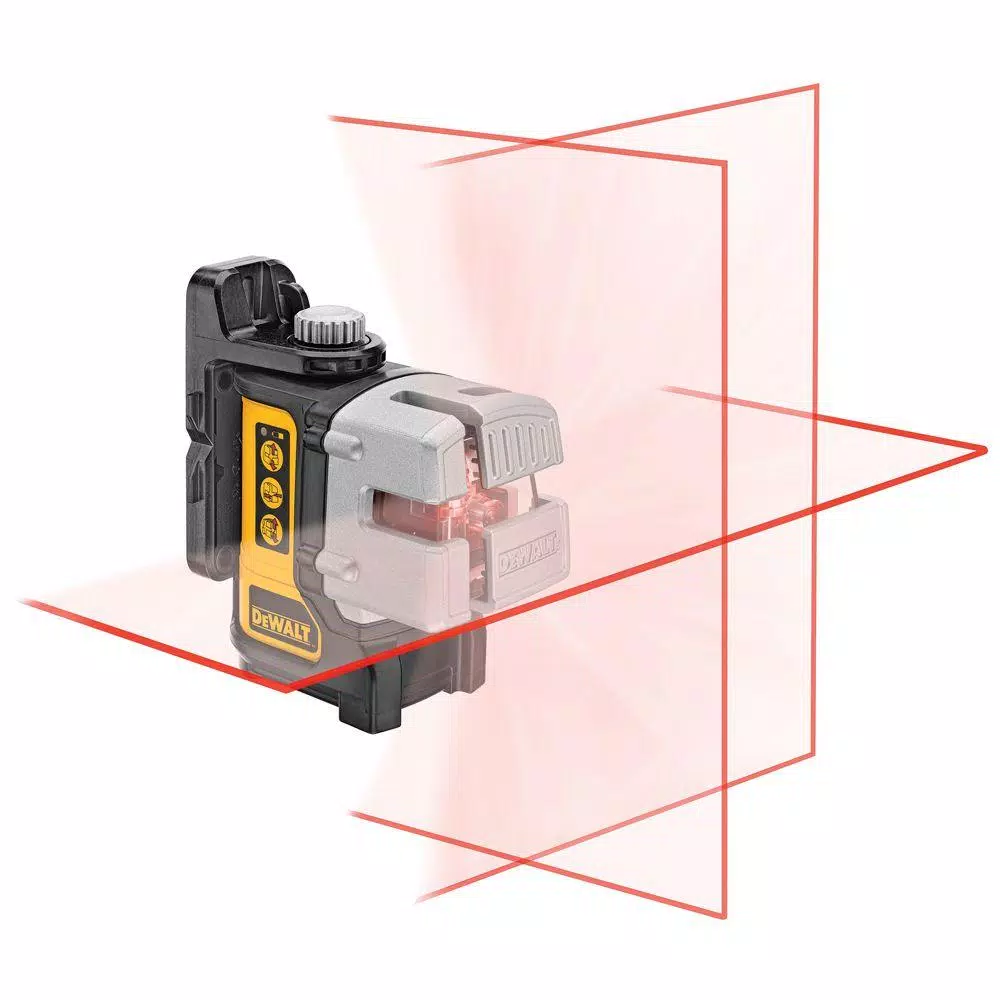 DEWALT DW089K 3-Beam Red Self-Leveling Cross Line Laser Level with Case