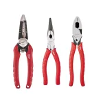 Milwaukee 3-Piece Pliers Set: 6-in-1 Wire Strippers, High Leverage Lineman's, and Long Nose Pliers thumbnail 1