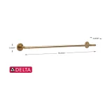 Delta Trinsic 30 in. Single Towel Bar, Champagne Bronze thumbnail 4