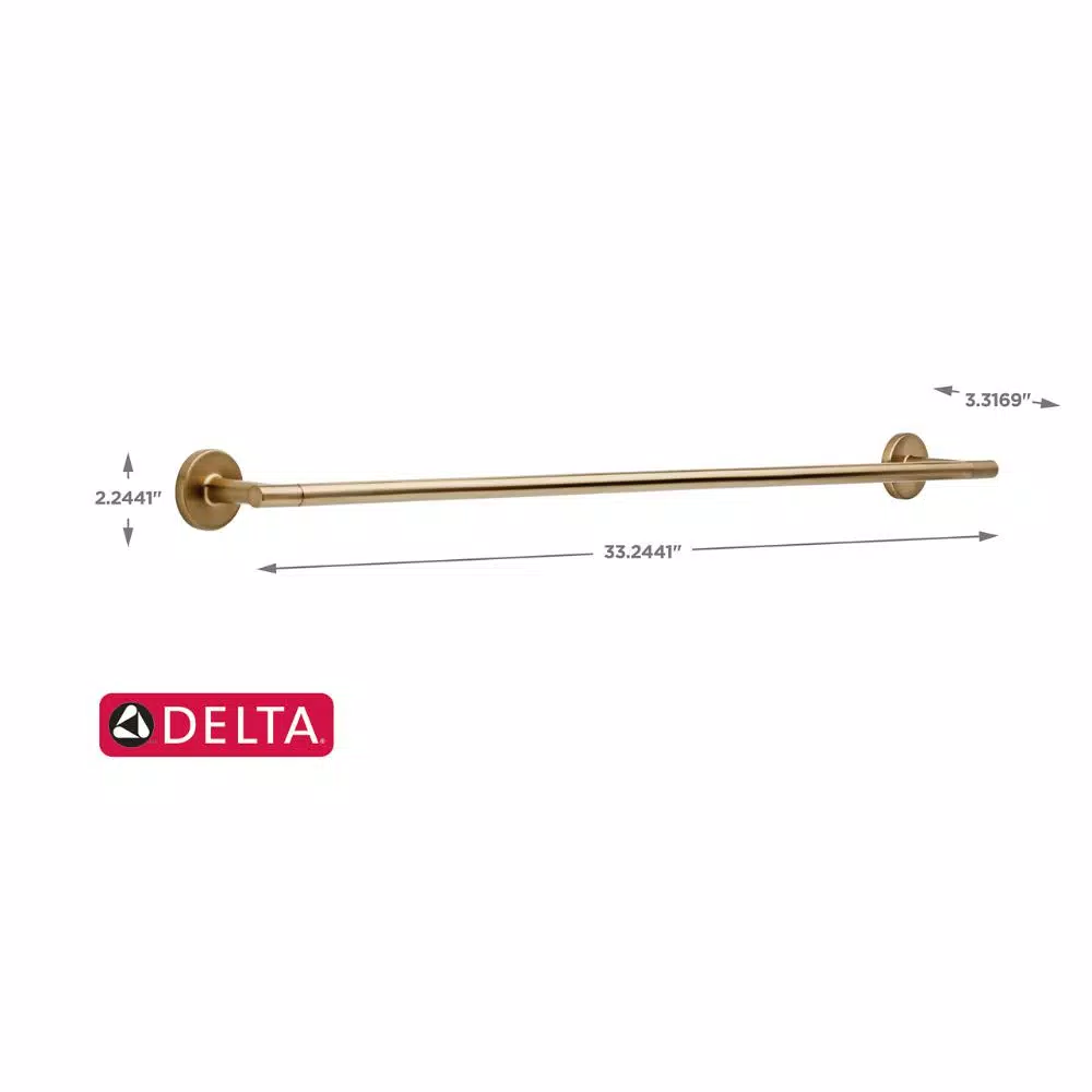Delta Trinsic 30 in. Single Towel Bar, Champagne Bronze