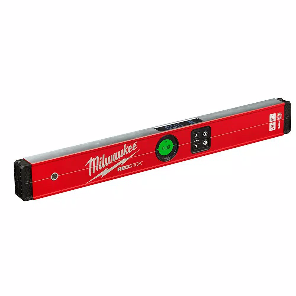Milwaukee 24 in. Redstick Digital Box Level with PINPOINT Technology & 700 Lumen LED Flashlight Kit