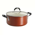 Tramontina Style Ceramica 5 Qt. Round Aluminum Dutch Oven with Glass Lid, Metallic Copper thumbnail 1