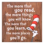 Pinnacle Patton Wall Decor Dr. Seuss The Cat in the Hat 18 in. Wood Decorative Wall Art Sign thumbnail 2
