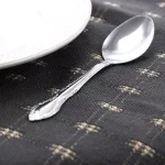 Gibson Home Abbie 24-Piece Stainless Steel Teaspoon Set, Ornate Silver Design, Service for 24 thumbnail 3
