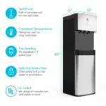 Avalon 3-Temperature Top Loading Water Cooler Dispenser, Stainless Steel thumbnail 7