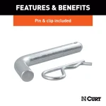 CURT Loaded Ball Mount with 2" Ball, 2" Shank, 7,500 lbs. Capacity, 2" Drop thumbnail 4