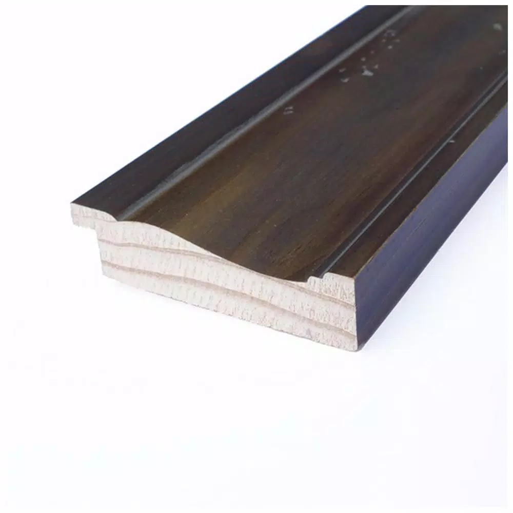 Amanti Art 25 in. Square Rustic Dark Brown Distressed Wood Framed Beveled Edge Bathroom Vanity Mirror