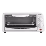 Courant Compact 650W 2-Slice White Toaster Oven with Bake Tray and Toast Rack thumbnail 1