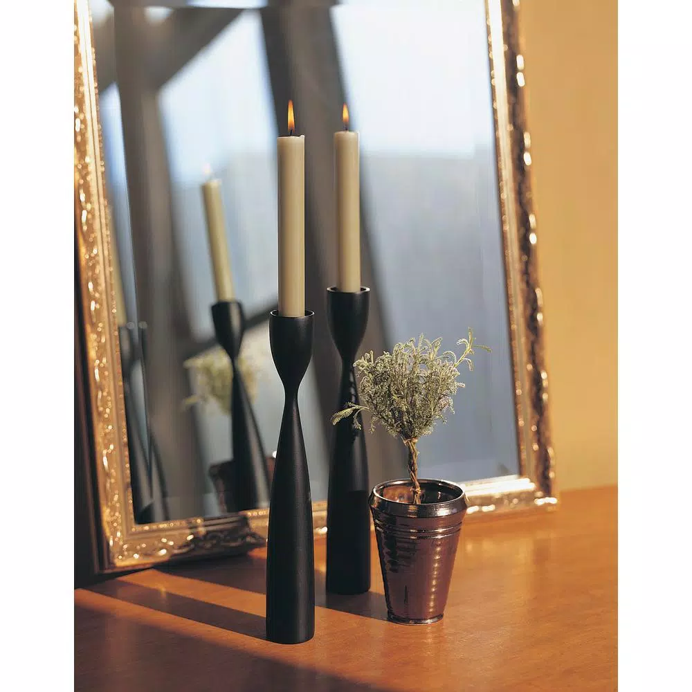 ROOT CANDLES A.I. Root 9 in. Dipped Taper Taupe Dinner Candles, Beeswax Enriched, Box of 12