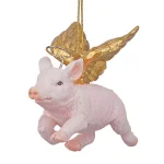 Design Toscano Hog Heaven Flying Pig Angel Holiday Ornament thumbnail 1