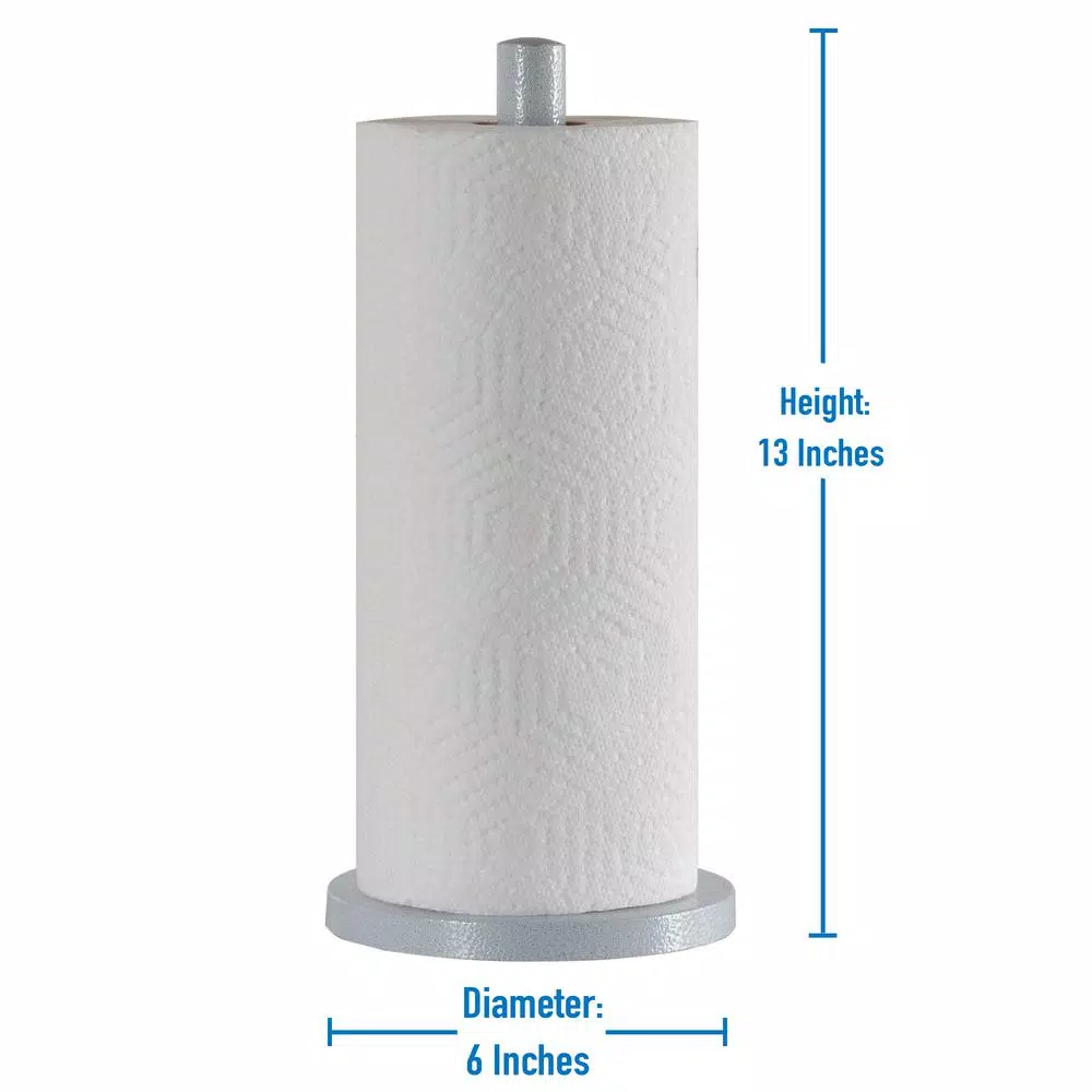 Laura Ashley Speckled Paper in White Paper Towel Holder