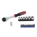 STEELMAN PRO STEELMAN 20-Piece 3/8 in. Double Drive Extendable Ratchet and Universal Socket Set thumbnail 1