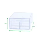 Mind Reader Clear Acrylic 6-Compartment Tea Bag Organizer and Pantry Storage Container with Lid thumbnail 7