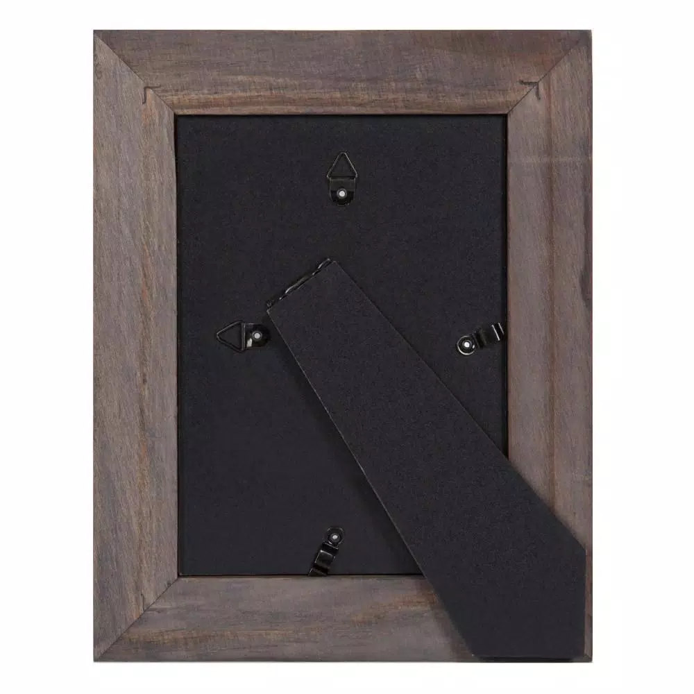DesignOvation Museum Collection Gray Wood Picture Frame Set, 5x7 in. with 3.5x5 in. Mat (Set of 4)