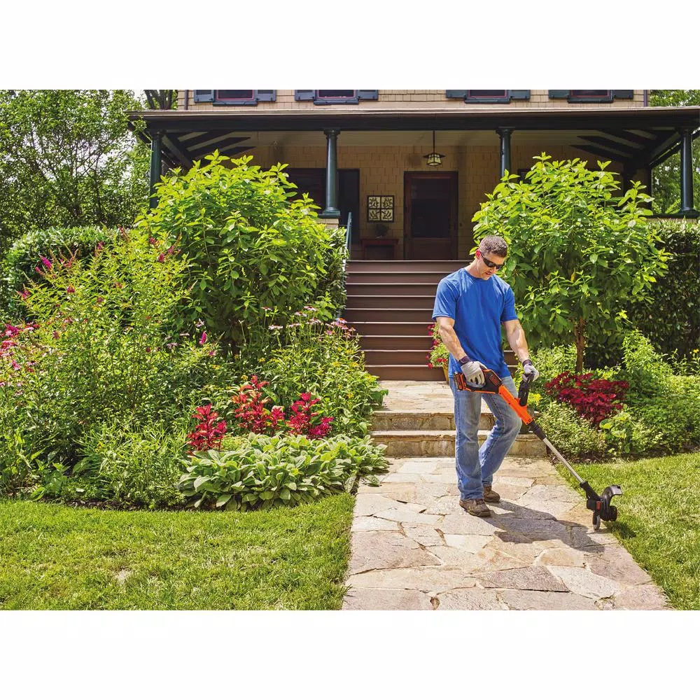 BLACK+DECKER 20V MAX Cordless String Trimmer and Edger Combo with (2) 1.5 Ah Batteries and Charger