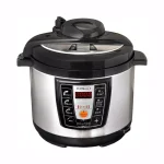 PREMIUM 5.2 Qt. Digital Electric Pressure Cooker with Browning Control, Silver and Black thumbnail 1