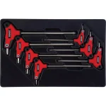 SUNEX TOOLS Sunex 7-Piece Star Hex Key T-Handle Set, Double Tip Multi-Material thumbnail 1
