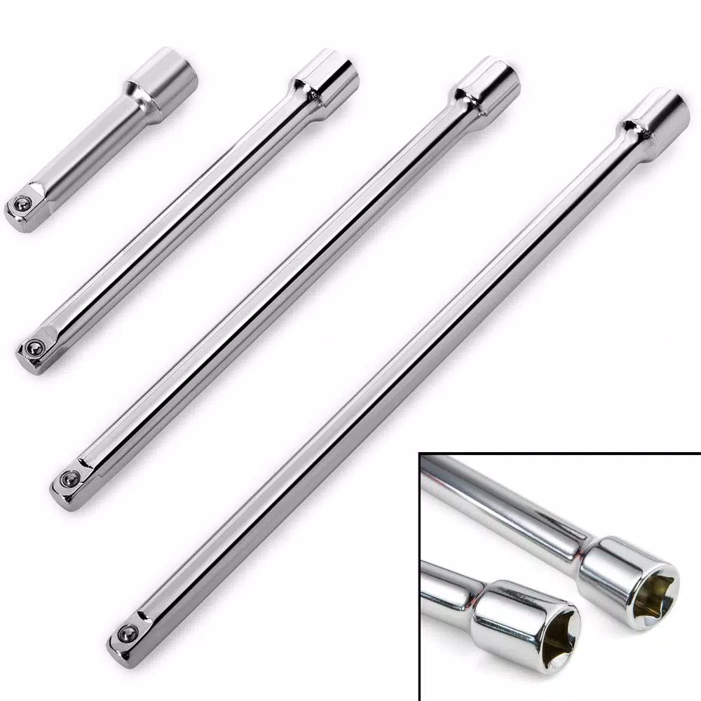 Stark 4-Piece 3/8 in. Drive Impact Extension Bar Set, Chrome Vanadium Steel