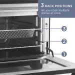Maximatic Elite Gourmet Deluxe 25L Air Fryer Oven, 1640W Multi-Function Convection Oven with Rotisserie thumbnail 4