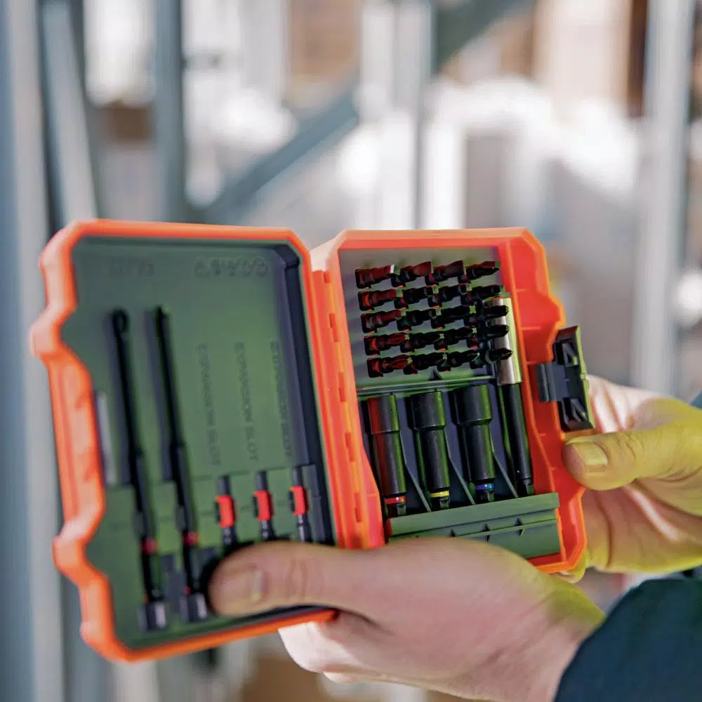 Klein Tools S2 Steel Pro Impact Power Bit and Nut Driver Set, 26-Piece with Case