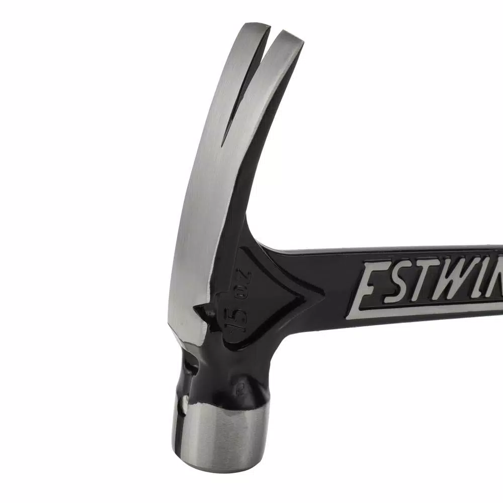 Estwing 15 oz. Ultra Short Handle Rip Claw Hammer with Black Vinyl Shock Reduction Grip
