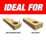 Diablo 3-Piece High Speed Steel Auger Bit Set, Hex Shank thumbnail 2
