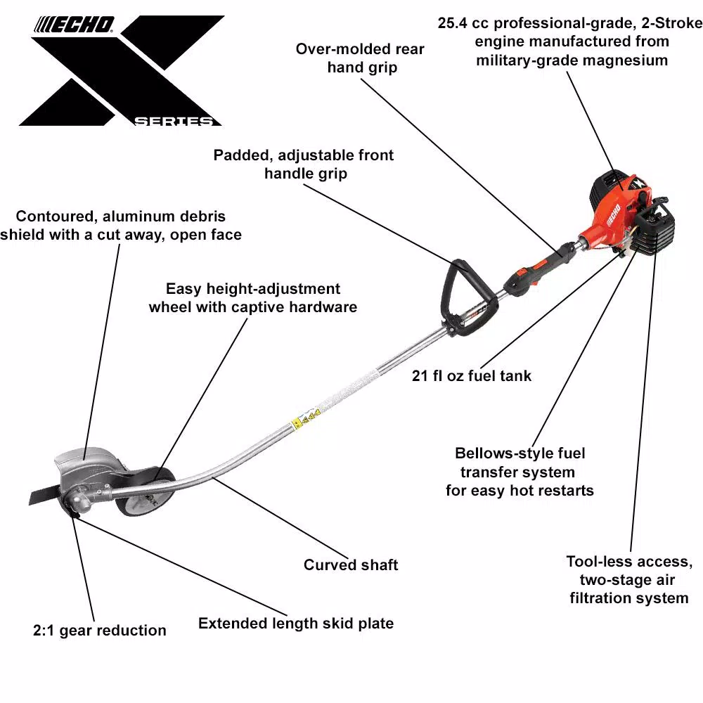 ECHO PE-2620 X Series 25.4 cc Gas 2-Stroke Stick Edger