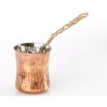 Abigails Element Collection Hammered Copper Sauce Pot with Brass Handle, 10 oz thumbnail 1