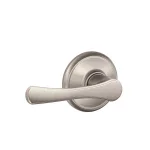 Schlage Avila Satin Nickel Passage Door Lever for Hall and Closet Doors thumbnail 1