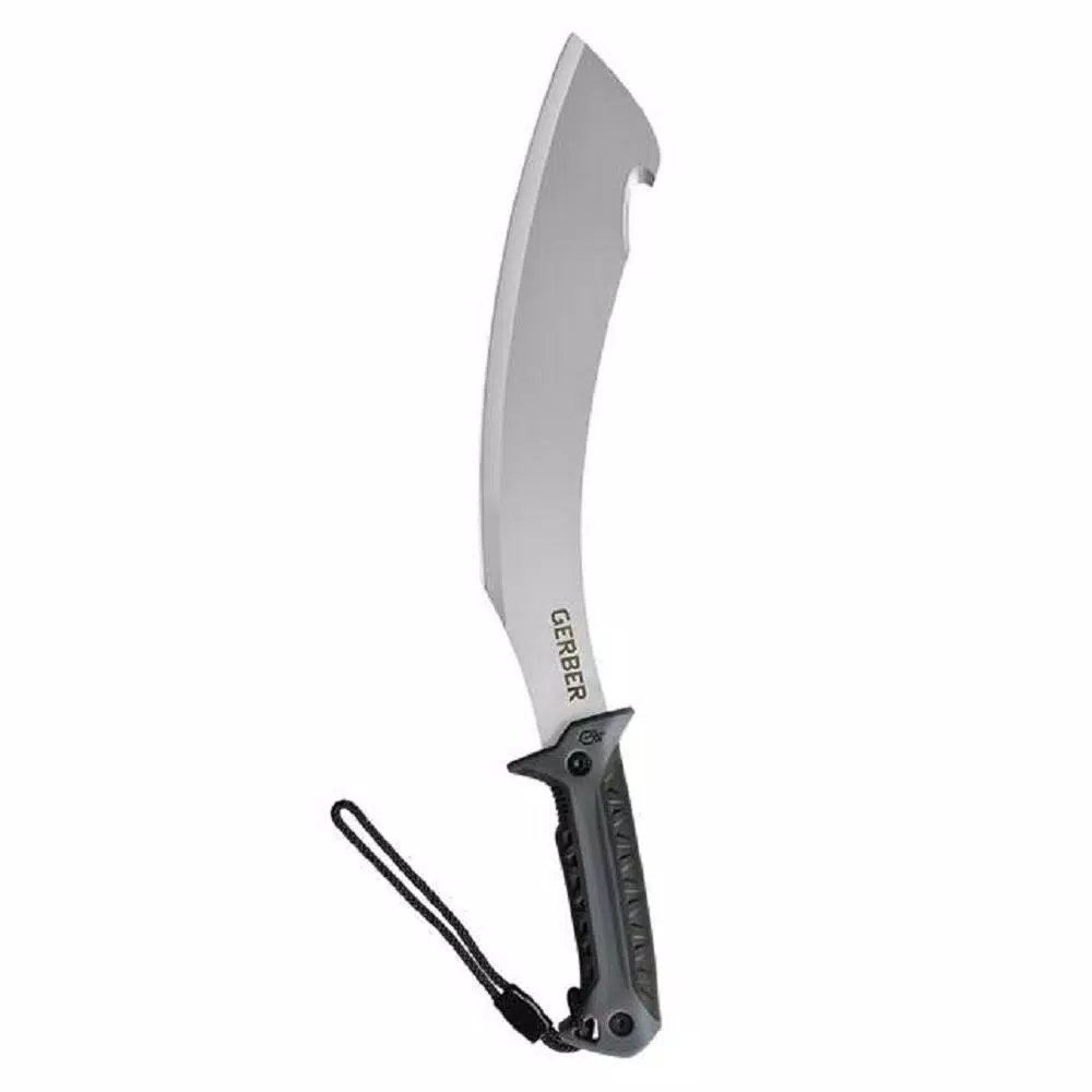 Gerber Broadcut 13.1 in. Stainless Steel Machete with Hook and Cut Notch