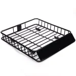 Stark Universal Roof Basket Cargo Carrier with Rack Extensions, 150 lb Capacity, Black thumbnail 4
