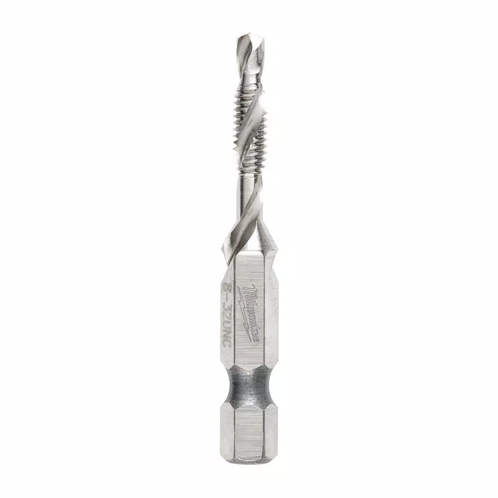 Milwaukee SHOCKWAVE 8-32 UNC Steel Drill Tap Bit, 32 TPI