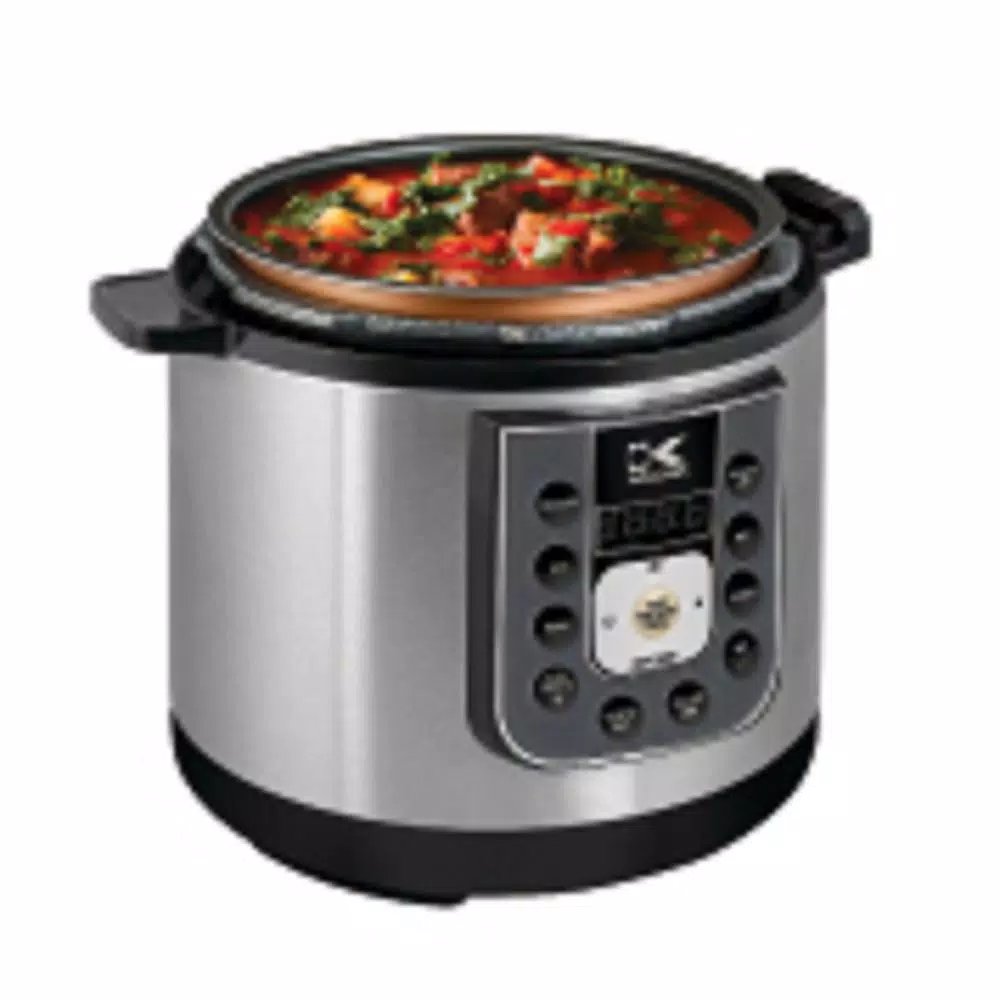 Kalorik Perfect Sear 6.25 Qt. Electric Pressure Cooker, Slow Cooker & Steamer - Black Stainless Steel