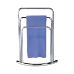 Kings Brand Furniture Modern 3-Bar Freestanding Towel Rack in Polished Chrome thumbnail 5