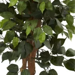 Nearly Natural 44 in. Artificial Ficus Tree with Decorative Wicker Planter thumbnail 2