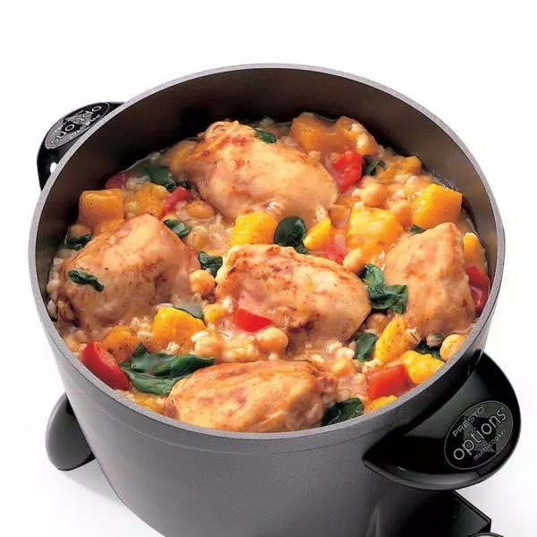 Presto Options 6 Qt. Electric Multi-Cooker and Deep Fryer, Dark Gray